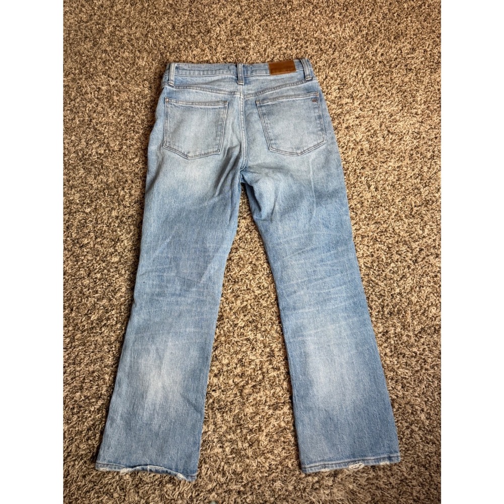 Madewell Cali Demi-Boot Jeans Light Wash Button Fly High Rise Size 26 - Picture 7 of 7